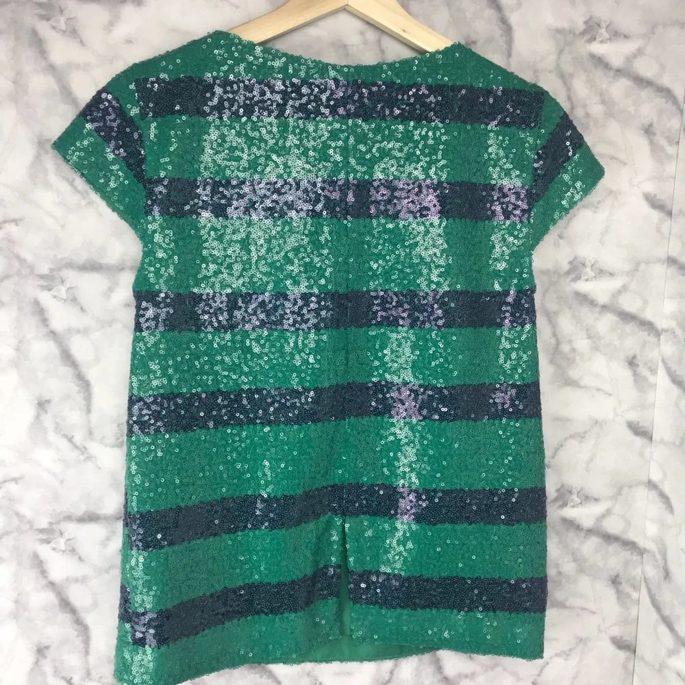 Striped Sequined Top I Heart Ronson - Picture 2 of 7